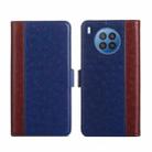 For Huawei nova 8i Ostrich Texture Flip Leather Phone Case(Blue) - 1