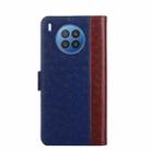 For Huawei nova 8i Ostrich Texture Flip Leather Phone Case(Blue) - 3