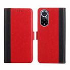 For Huawei nova 9 Ostrich Texture Flip Leather Phone Case(Red) - 1