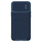 For iPhone 13 Pro Max NILLKIN 3D Textured Nylon Fiber TPU + PC Phone Case (Blue) - 1