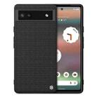 For Google Pixel 6a NILLKIN 3D Textured Nylon Fiber TPU Phone Case(Black) - 1