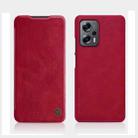 For Xiaomi Redmi Note 11T Pro/11T Pro+ 5G/Poco X4 GT 5G NILLKIN QIN Series Crazy Horse Texture Leather Phone Case(Red) - 1