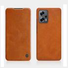 For Xiaomi Redmi Note 11T Pro/11T Pro+ 5G/Poco X4 GT 5G NILLKIN QIN Series Crazy Horse Texture Leather Phone Case(Brown) - 1