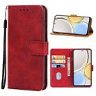 For Honor X9 5G Leather Phone Case(Red) - 1