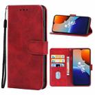 For Tecno Spark 9 Leather Phone Case(Red) - 1