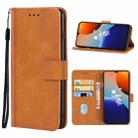 For Tecno Spark 9 Leather Phone Case(Brown) - 1