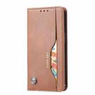 For iPhone 14 Knead Skin Texture Horizontal Flip Leather Case (Brown) - 2