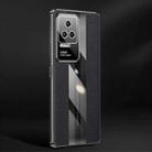 For Xiaomi Redmi K50/K50 Pro/K40S Racing Car Design Leather Electroplating Process Anti-fingerprint Protective Phone Case(Black) - 1