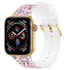 Square Buckle Color Printing Watch Band For Apple Watch Ultra 49mm / Series 8&7 45mm / SE 2&6&SE&5&4 44mm / 3&2&1 42mm(Flamingo 1) - 1
