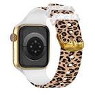 Square Buckle Color Printing Watch Band For Apple Watch Series 7 41mm / 6&SE&5&4 40mm / 3&2&1 38mm(Leopard 4) - 2