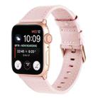 Universal Genuine Leather Watch Band For  Apple Watch Ultra 49mm / Series 8&7 45mm / SE 2&6&SE&5&4 44mm / 3&2&1 42mm(Pink) - 1