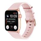 Universal Genuine Leather Watch Band For Apple Watch Series 8&7 41mm / SE 2&6&SE&5&4 40mm / 3&2&1 38mm(Pink) - 1