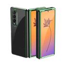 For Samsung Galaxy Z Fold4 Electroplating Transparent Shockproof Phone Case(Green) - 1