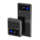 For Samsung Galaxy Z Flip4 Electroplating Transparent Shockproof Phone Case(Black) - 1