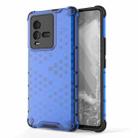 For vivo iQOO 10 5G Shockproof Honeycomb PC + TPU Protective Phone Case(Blue) - 1