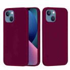 For iPhone 14 Solid Color Silicone Phone Case (Violet) - 1