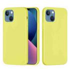 For iPhone 14 Plus Solid Color Silicone Phone Case (Lemon Yellow) - 1