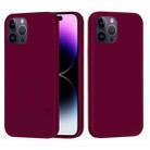 For iPhone 14 Pro Solid Color Silicone Phone Case(Violet) - 1