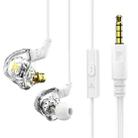 QKZ DMX Sports In-ear HIFI 3.5mm Wired Control Earphone with Mic(Transparent) - 1
