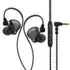 QKZ SK3 3.5mm Sports In-ear Wired HIFI Bass Stereo Sound Earphone with Mic(Black) - 1