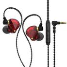 QKZ SK3 3.5mm Sports In-ear Wired HIFI Bass Stereo Sound Earphone with Mic(Red) - 1