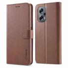 For Xiaomi Poco X4 GT 5G LC.IMEEKE Calf Texture Leather Phone Case(Coffee) - 1