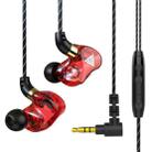 QKZ SK7 3.5mm Sports In-ear Copper Driver Wired HIFI Stereo Earphone with Mic(Red) - 1