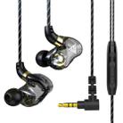 QKZ SK7 3.5mm Sports In-ear Copper Driver Wired HIFI Stereo Earphone with Mic(Black) - 1