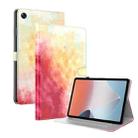 For OPPO Pad Air Watercolor Pattern Flip Leather Tablet Case(Spring Cherry) - 1