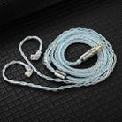 QKZ T1 8 Core TC Silver Plated 3.5mm 0.75mm 2PIN HIFI Earphone Update Cable(Blue) - 1