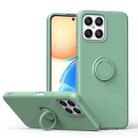 For Honor X8 Ring Kickstand Silicone Phone Case(Mint Green) - 1