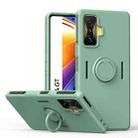 For Xiaomi Poco F4 GT Ring Kickstand Silicone Phone Case(Mint Green) - 1