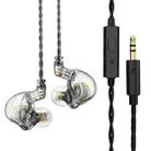 QKZ ZXT Sports In-ear Wired Control Plug HIFI Stereo Stage Monitor Earphone, Style:with Mic(Transparent) - 1