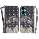 For Tecno Camon 19 Pro 5G 3D Colored Horizontal Flip Leather Phone Case(Hug Cat) - 1