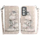 For Tecno Spark 6 GO 3D Colored Horizontal Flip Leather Phone Case(Squirrels) - 1