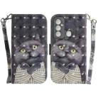 For Tecno Spark 6 GO 3D Colored Horizontal Flip Leather Phone Case(Hug Cat) - 1