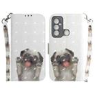 For Tecno Spark 6 GO 3D Colored Horizontal Flip Leather Phone Case(Pug) - 1