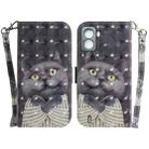 For Tecno Pop 6 No Fingerprints 3D Colored Horizontal Flip Leather Phone Case(Hug Cat) - 1