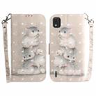 For Nokia C2 2nd Edition 3D Colored Horizontal Flip Leather Phone Case(Squirrels) - 1