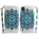 For Nokia C2 2nd Edition 3D Colored Horizontal Flip Leather Phone Case(Peacock Wreath) - 1