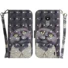 For Nokia C21 3D Colored Horizontal Flip Leather Phone Case(Hug Cat) - 1