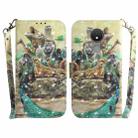 For Nokia C21 3D Colored Horizontal Flip Leather Phone Case(Zoo) - 1