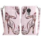 For Nokia C21 3D Colored Horizontal Flip Leather Phone Case(Butterfly High-heeled) - 1