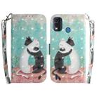 For Nokia G11 Plus 3D Colored Horizontal Flip Leather Phone Case(Black White Cat) - 1