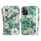 For OPPO A57 2022 4G/A57 2022 5G/Realme Q5i/Realme V23 5G/Realme Narzo 50 5G/A77 5G 3D Colored Horizontal Flip Leather Phone Case(Watercolor Flower) - 1