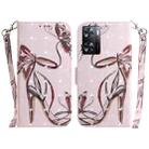 For OPPO A57 2022 4G/A57 2022 5G/Realme Q5i/Realme V23 5G/Realme Narzo 50 5G/A77 5G 3D Colored Horizontal Flip Leather Phone Case(Butterfly High-heeled) - 1