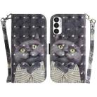 For Tecno Pova 3 LE7 3D Colored Horizontal Flip Leather Phone Case(Hug Cat) - 1