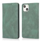 For iPhone 14 Strong Magnetic Leather Case (Green) - 1