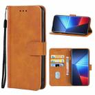 For vivo iQOO 10 Pro Leather Phone Case(Brown) - 1