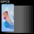 50 PCS 0.26mm 9H 2.5D Tempered Glass Film For ZTE Nubia Z40S Pro  - 1